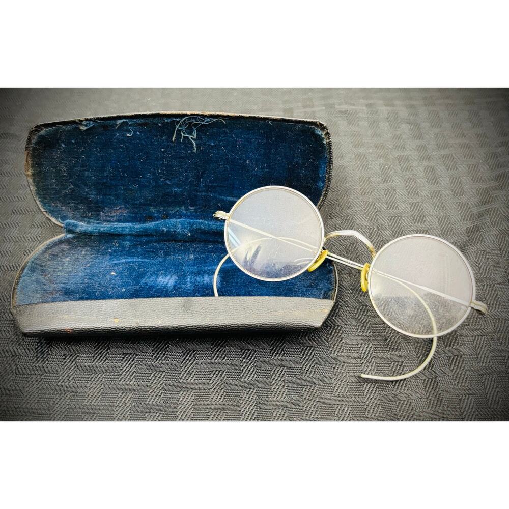 Antique Optical Spectacles Eyeglasses, "Granny Glasses" with Case